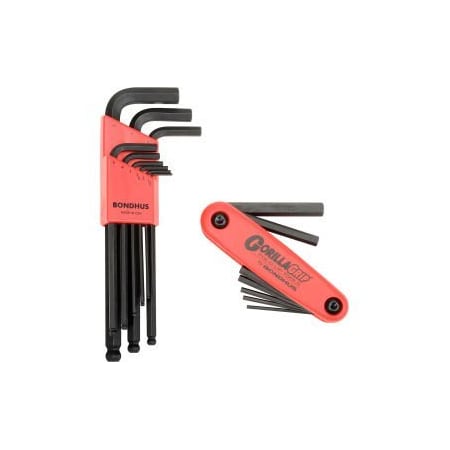 Bondhus Bondhus 14187 & 14189 Bonus Pack - Balldriver L-wrench Set & Gorilla Grip Fold-up Set 14187+14189
